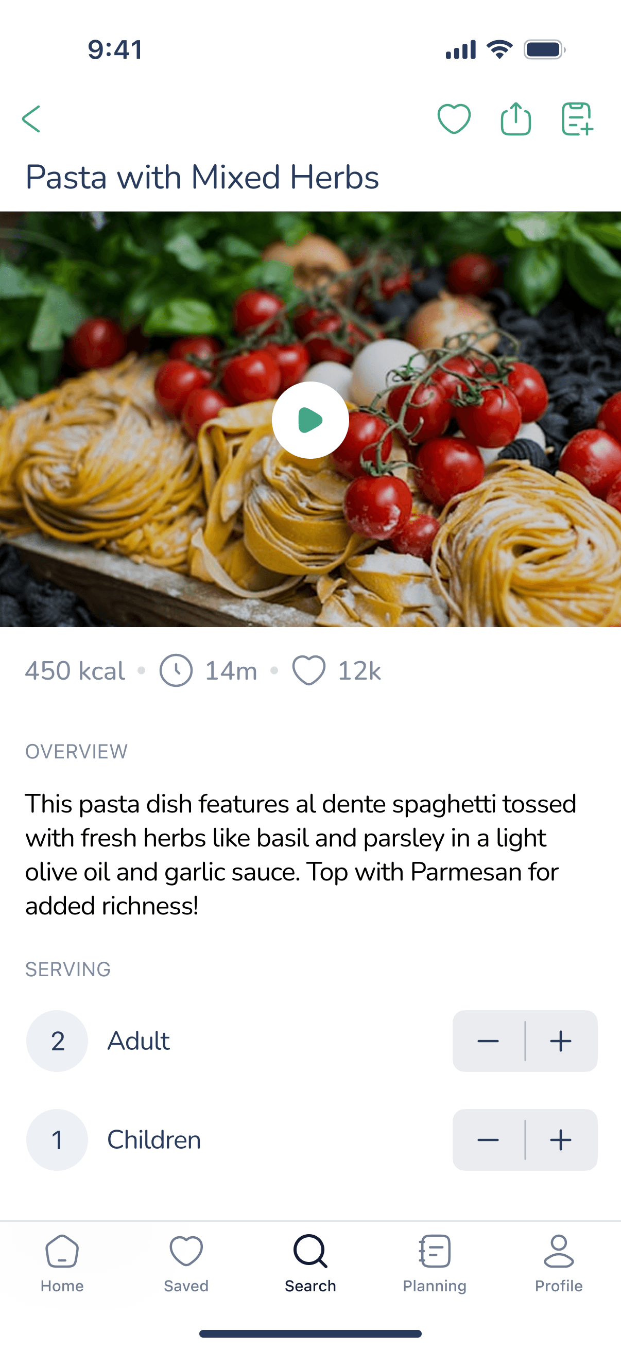 Better Eat project screen 3