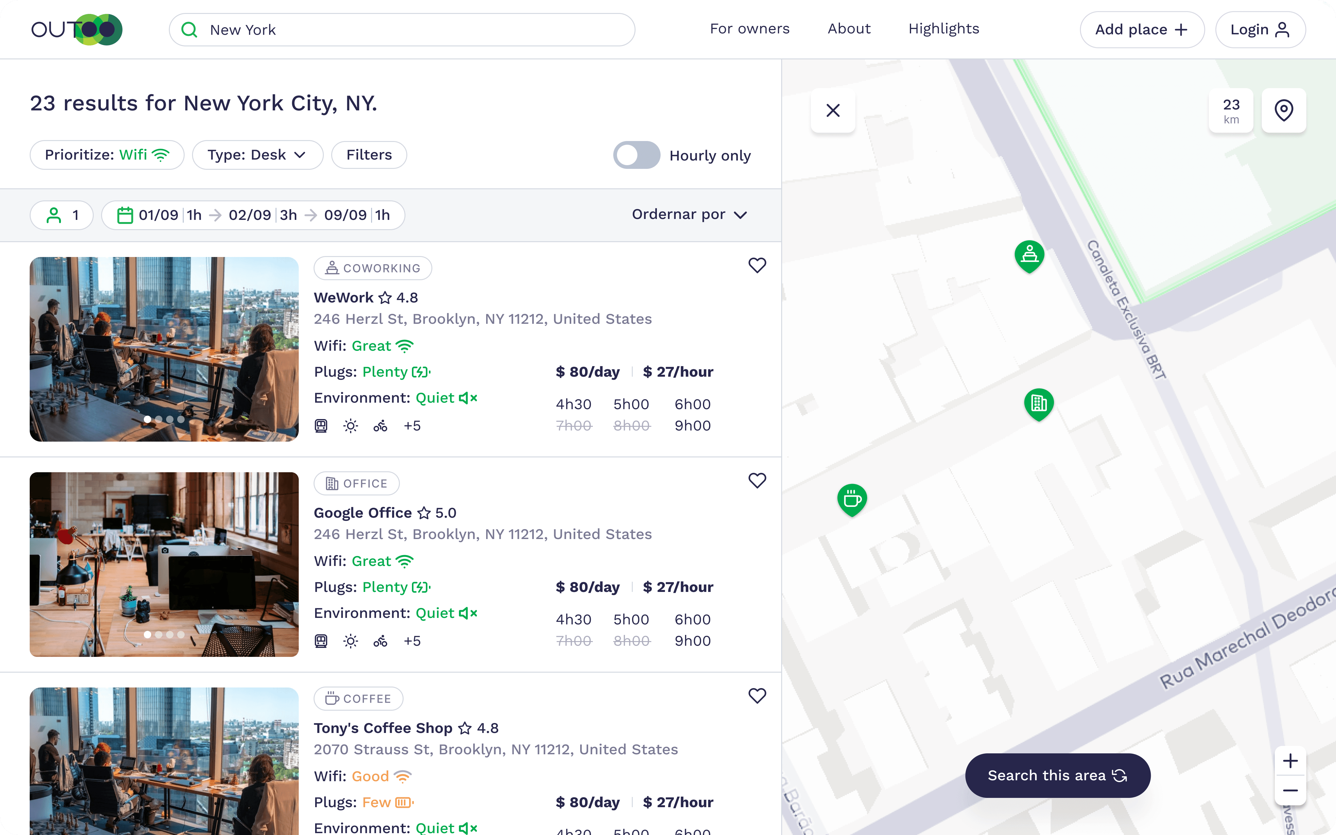 Outoo Web project screenshot