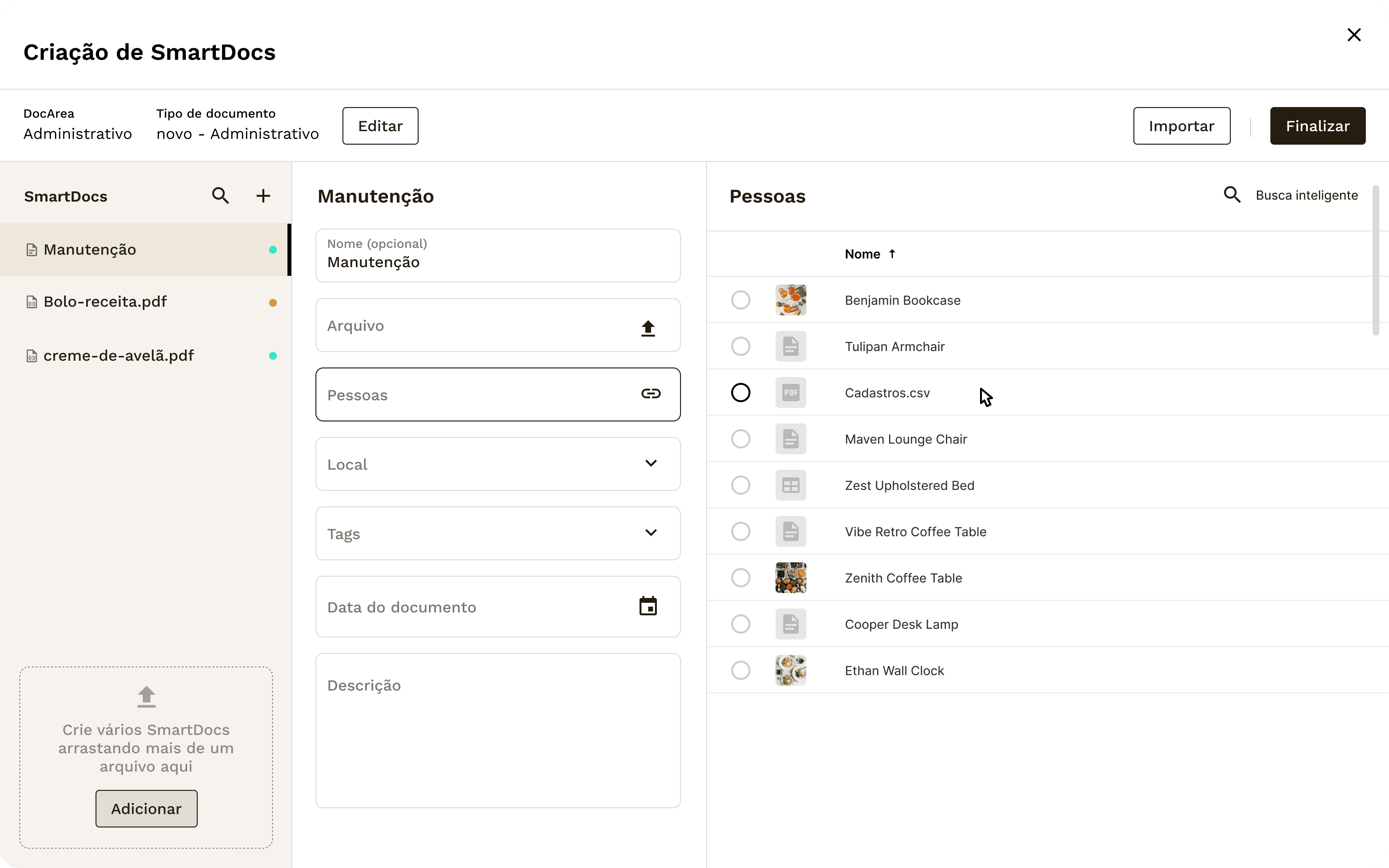 SmartDocs project screenshot